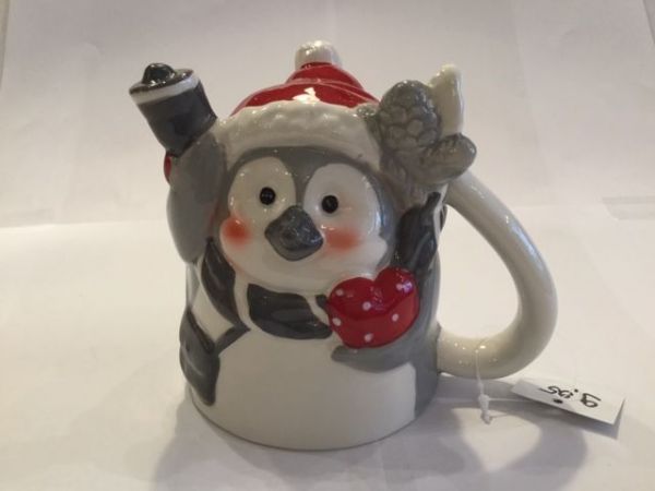 Weinachtsbecher (Pinguin mit Herz)