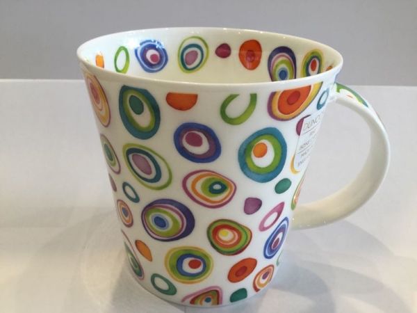 Porzellan Tasse (buntes kreis muster :klein)